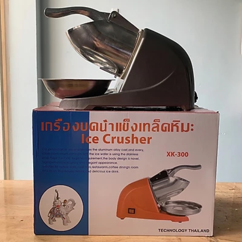 Máy bào đá tuyết, xay đá tuyết 2 lưỡi Ice crusher xk 300 Thái Lan