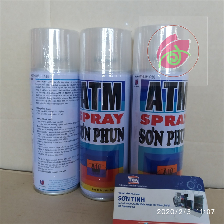 SƠN XỊT MÀU BÓNG TRONG CLEAR A10 / A231 (ATM hoặc WIN) hoặc RED FOX 1 chai