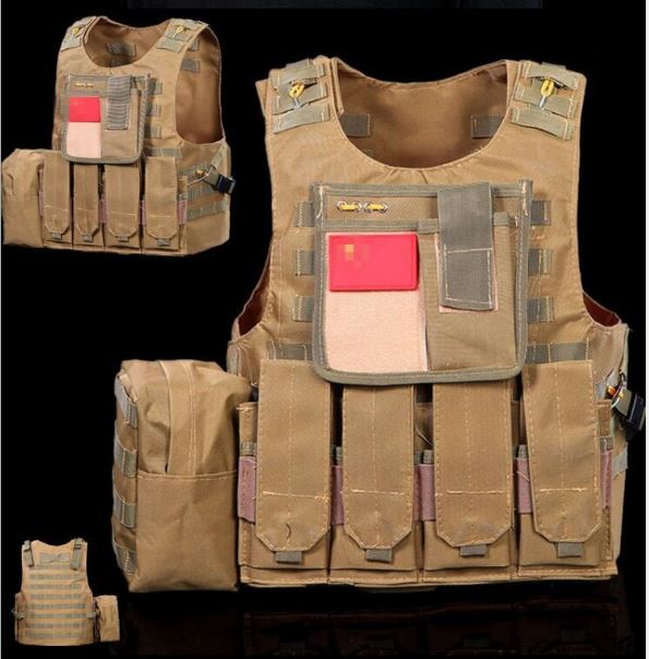 Áo giáp bảo vệ - Áo giáp bảo hộ chơi trận giả mầu Vàng