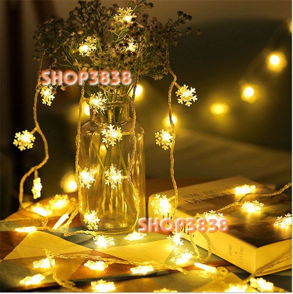 Dây đèn led bông tuyết dài 3m - 20 bóng trang trí