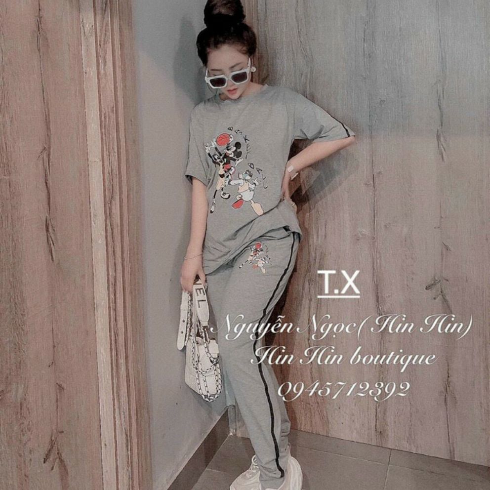 Set nguyên bộ thun cho bạn gái cực xinh xắn