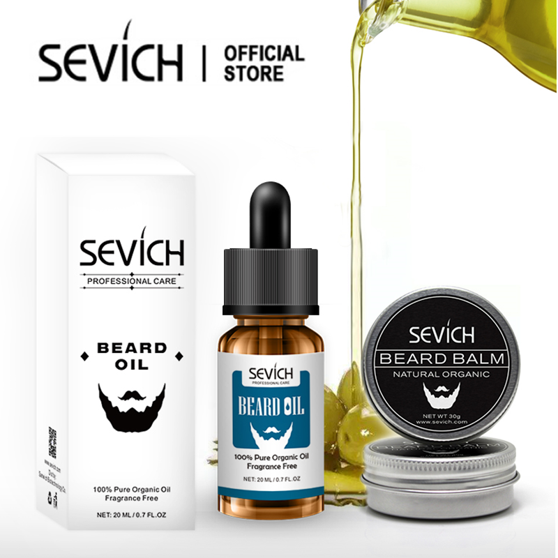 SEVICH Dầu Dưỡng Râu + Dưỡng Râu 20ml Nam Chăm Sóc Râu Bộ