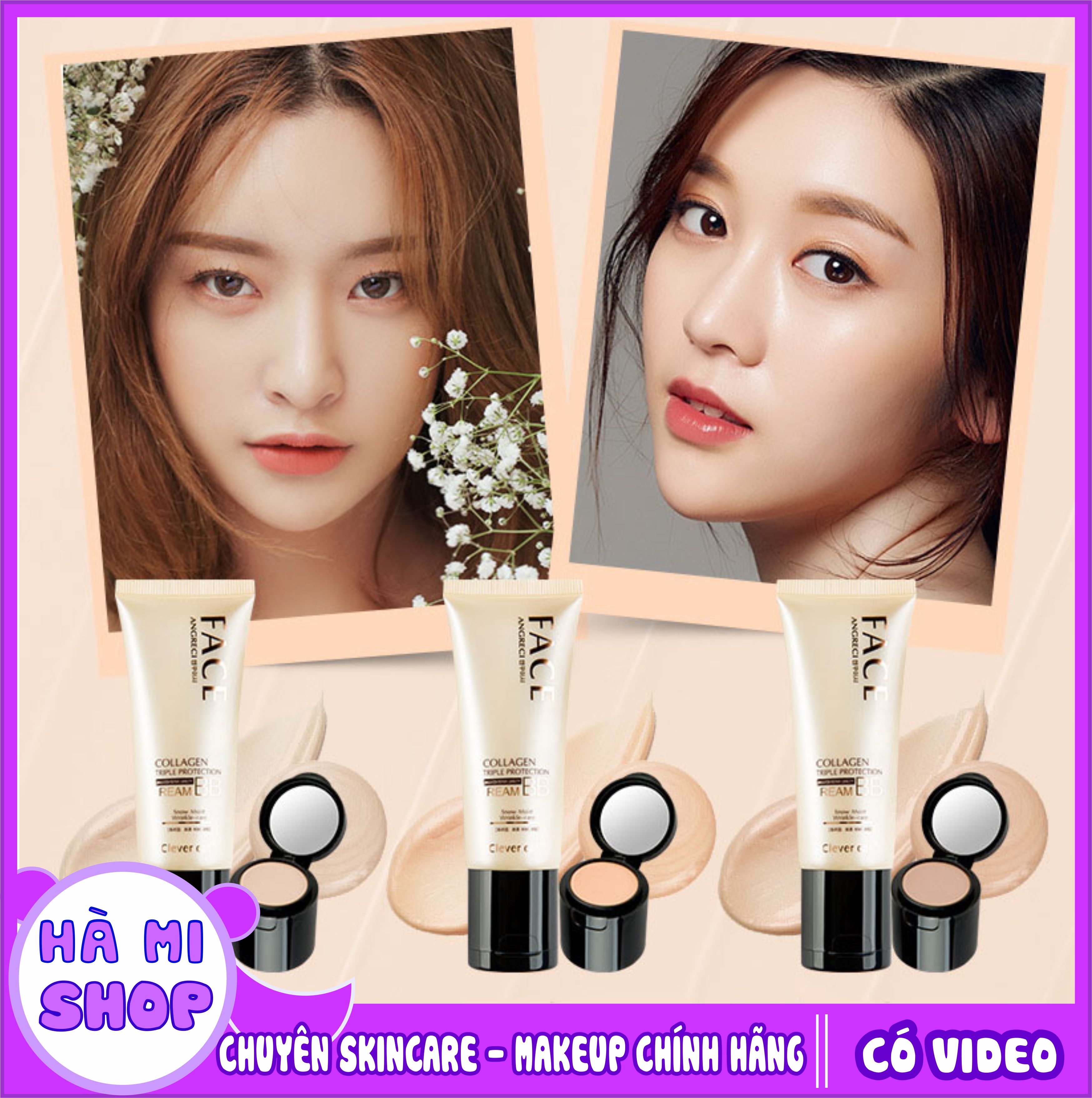 Kem NỀn Che KhuyẾt ĐiỂm 2in1 Clever Cat By tạo cho các nàng lớp trang điểm siêu mịn, tự nhiên, hoàn hảo đến từng cen- ti-mét.