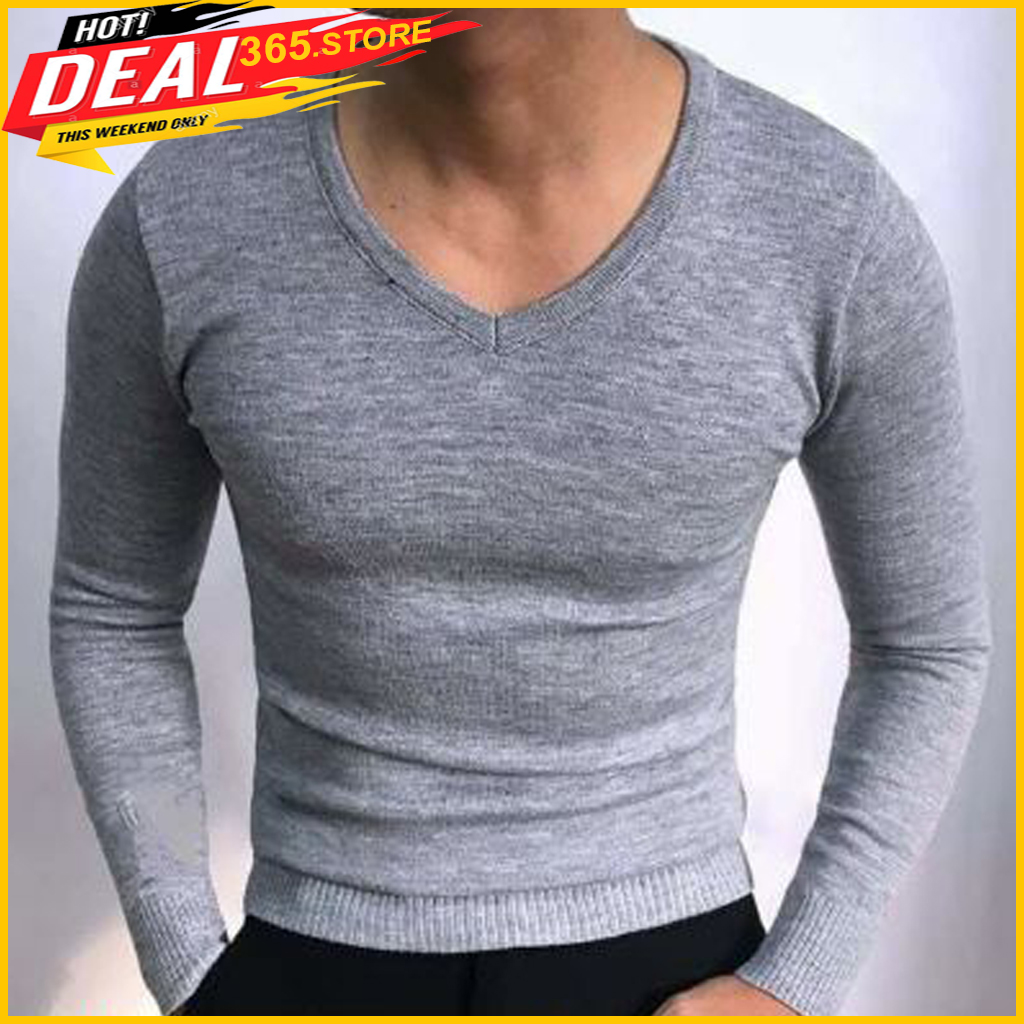 Áo len nam cổ tim, áo len nam phong cách hàn quốc cổ v, len dệt cao cấp dáng slim korean