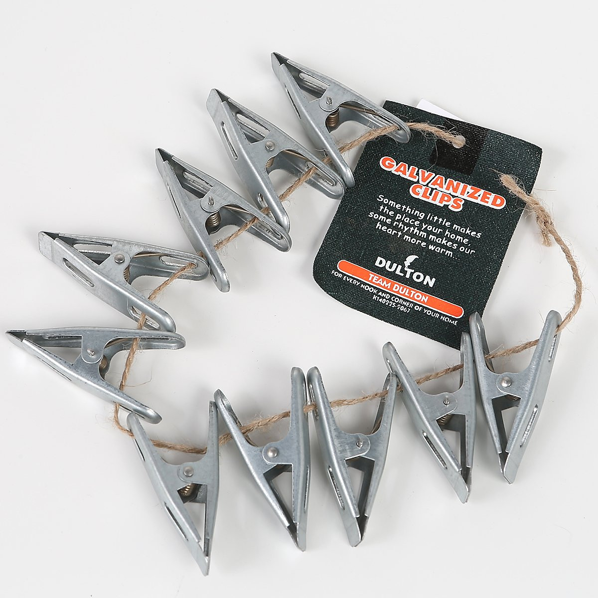 Bộ 10 chiếc kẹp chữ A Dulton, chất liệu thép, kích thước 5x2.5cm