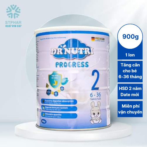 Sữa Dr.Nutri Progress900gr, dành cho bé 6 - 36 tháng tuổi