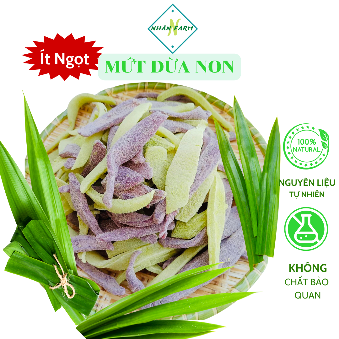 Mứt dừa non mềm dẻo nhà làm - Đặc sản Bến Tre