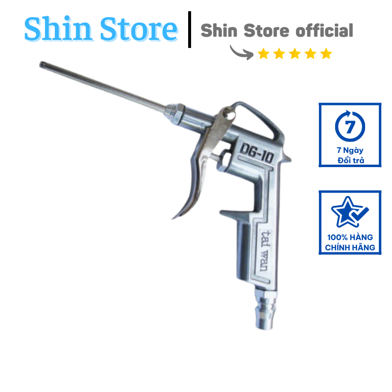 Xịt bụi xịt hơi cao cấp cho máy hơi nén khí có đầu dài DG-10 - SHINSTORE
