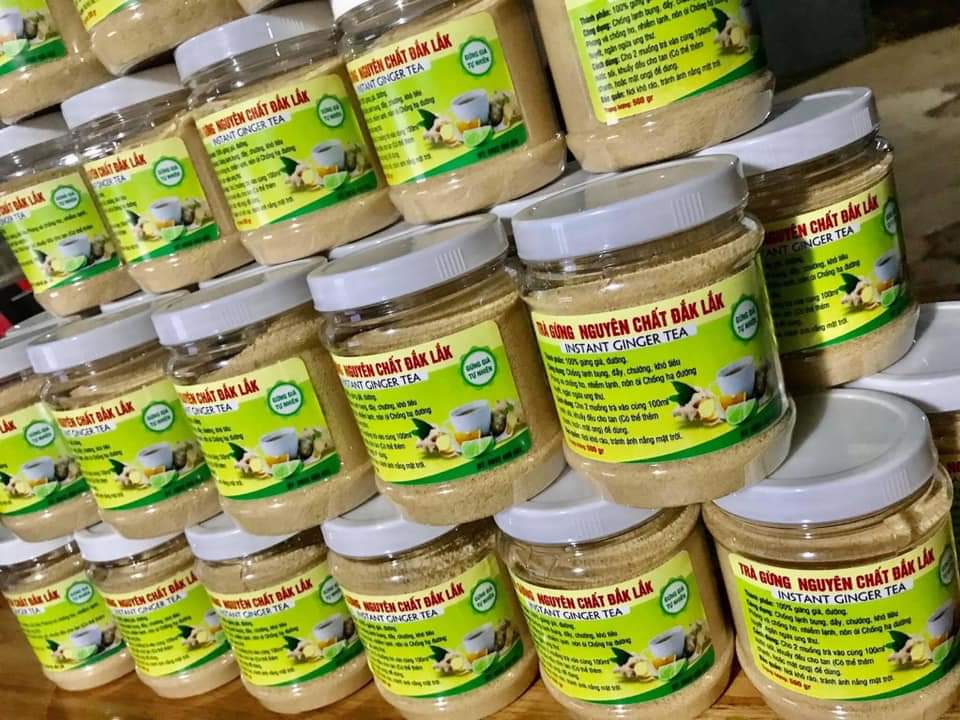 Bột trà gừng hòa tan nguyên chất đăk lăk.