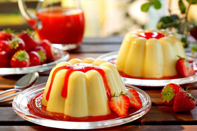 Pudding TRỨNG nhãn hiệu MOLE túi zip 100g 29K