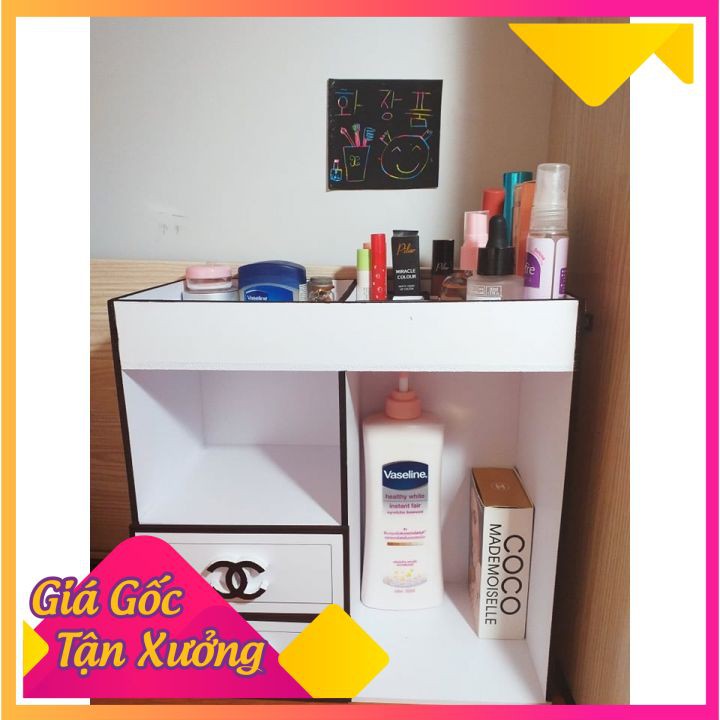 [ CỰC PHẨM ] TỦ KỆ ĐỰNG MỸ PHẨM MINI SIZE 30cm KÈM KHAY SON SIÊU TIỆN LỢI