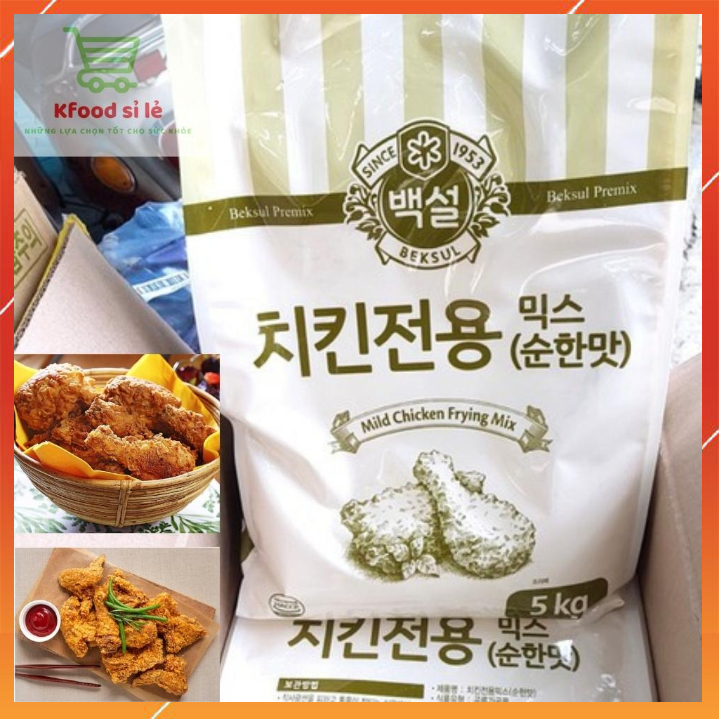 Bột chiên gà rán KFC Hàn Quốc không cay Beksul 5kg