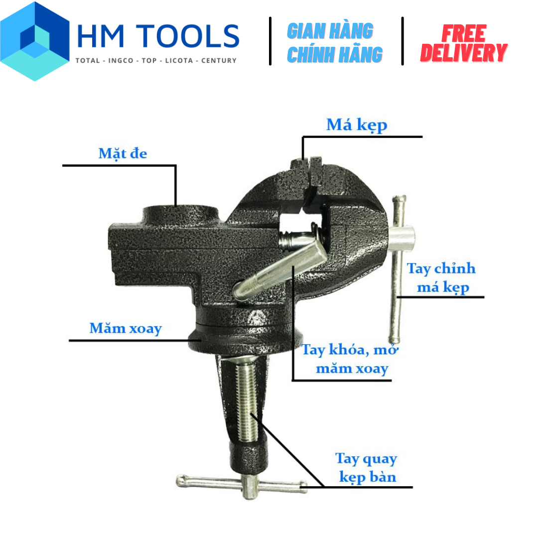Eto kẹp bàn century - tuỳ chọn size - hàng chuyên dùng chất lượng cao
