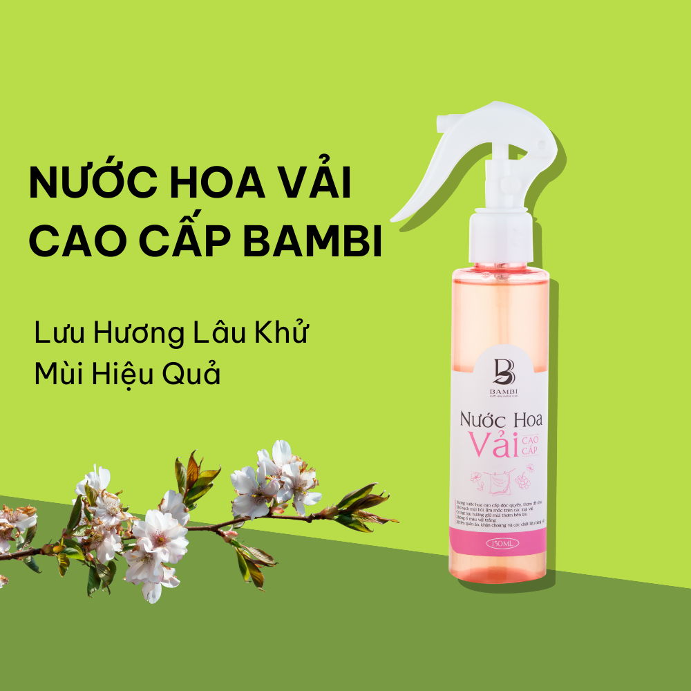 Nước hoa vải lưu hương cao cấp_150ml
