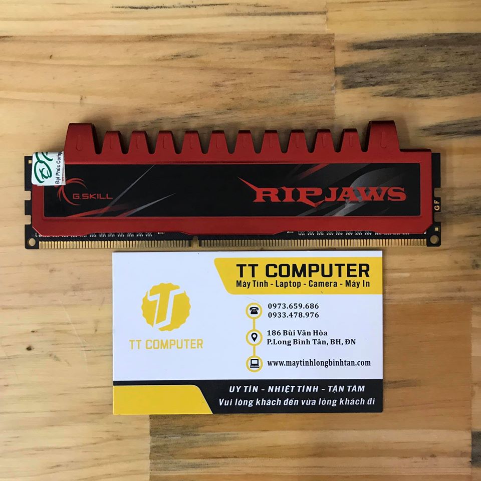 RAM DDR3 4GB 1600MHz GSKILL RIPJAWS TẢN THÉP ĐỎ