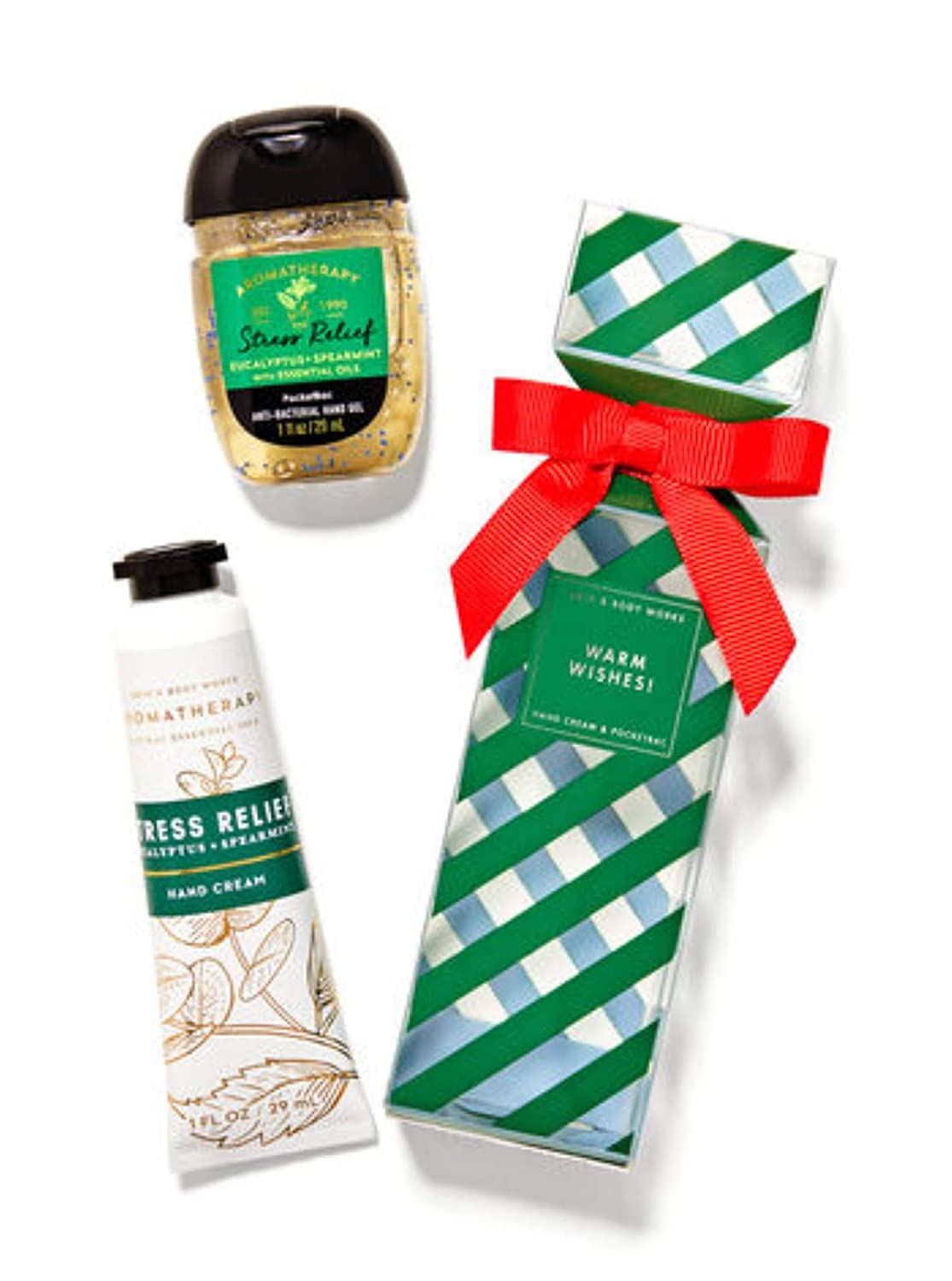 Bộ quà tặng bath and body works - aromatherapy eucalyptus spearmint - warm wishes