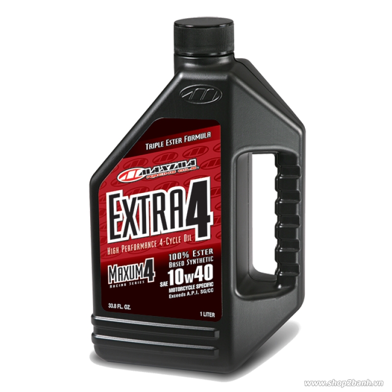 Nhớt maxima extra 10w40 dung tích 1l - nhập khẩu chính hãng usa - dành cho động cơ 4 thì