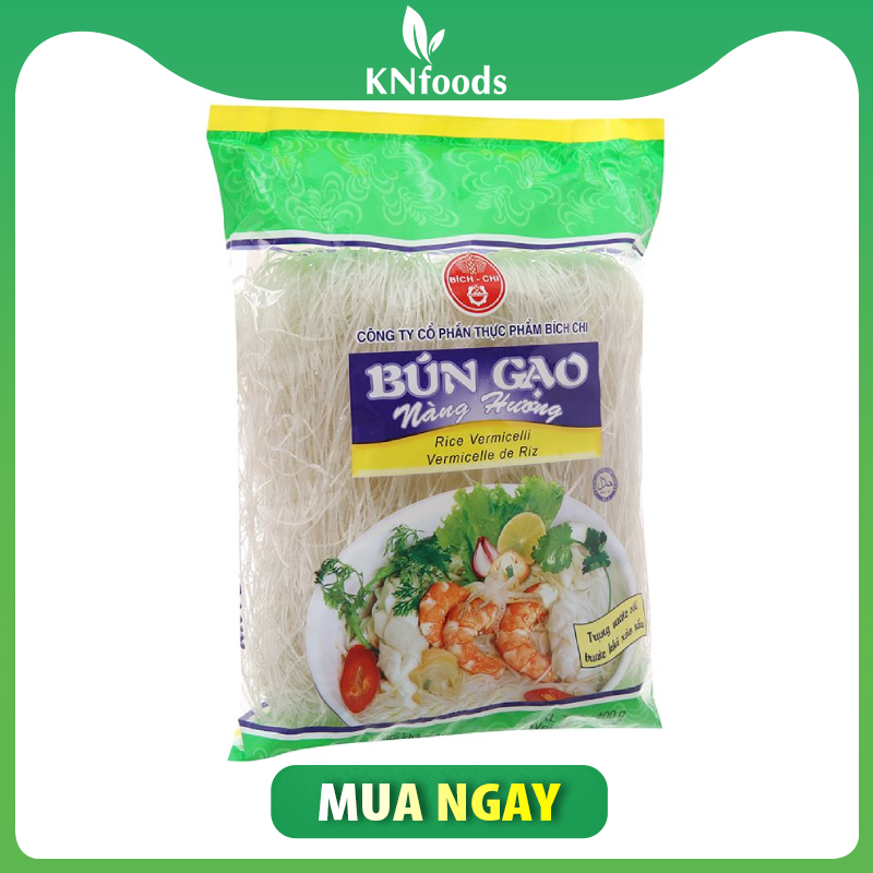Bún gạo Nàng Hương Bích Chi gói 400g, dai ngon thơm mùi gạo