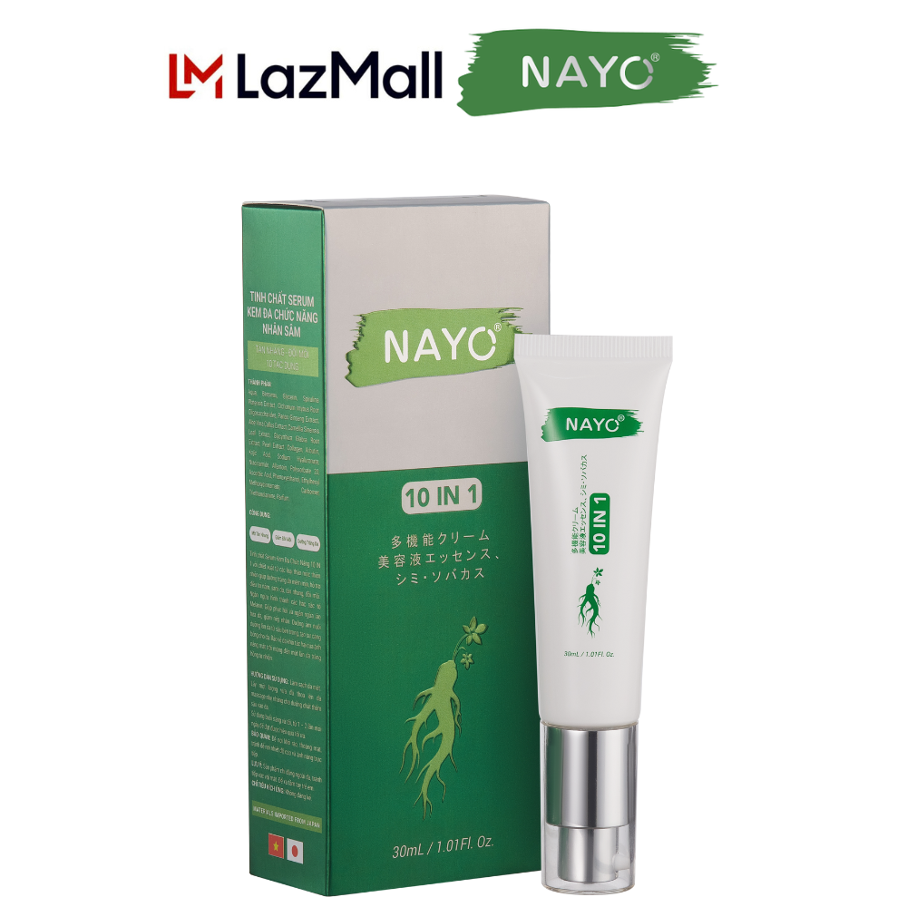 Kem tàn nhang đồi mồi nayo 10in1, tinh chất serum , giảm đồi mồi , dưỡng trắng da, 30ml