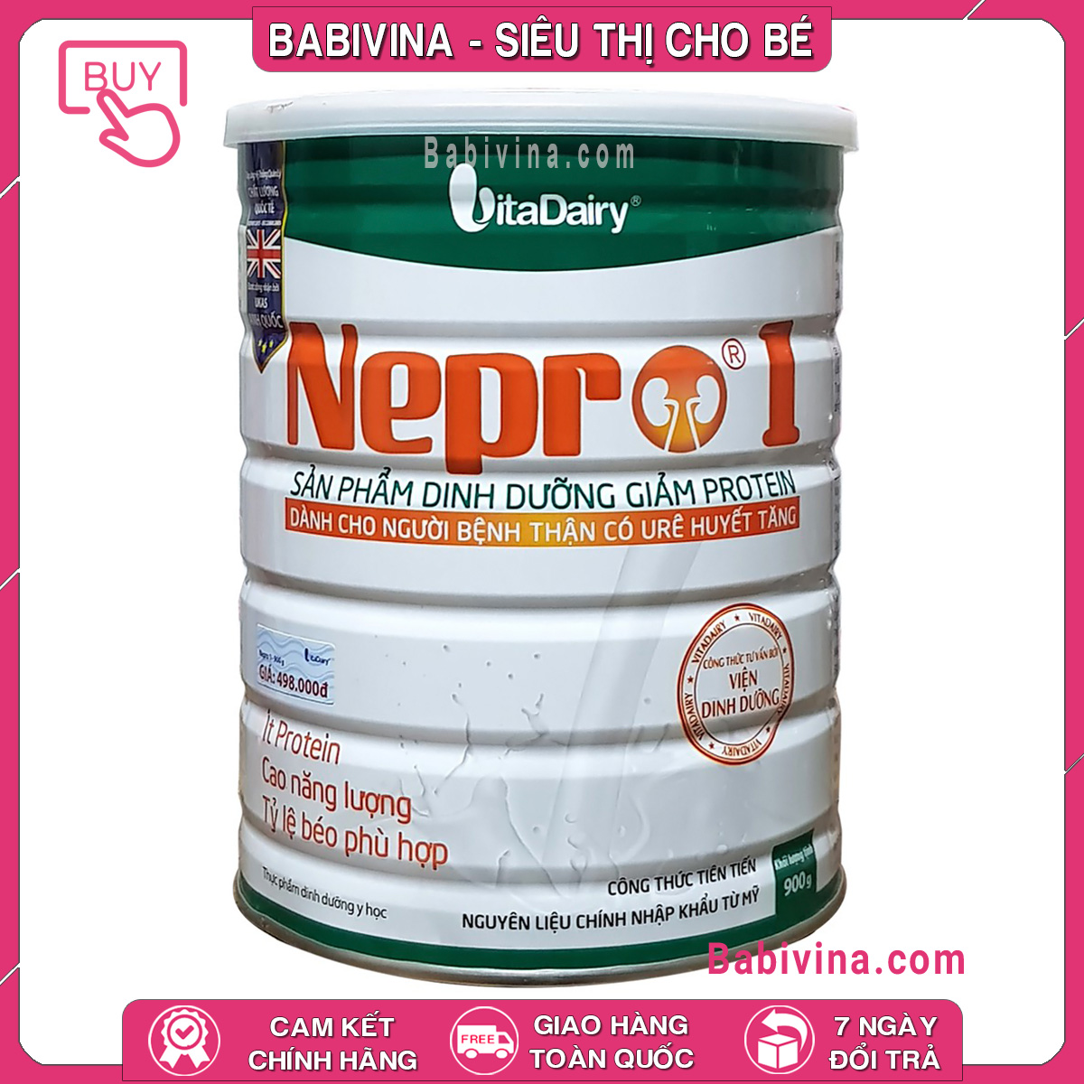 Sữa bột nepro 1 900g | dành cho bệnh nhân suy thận
