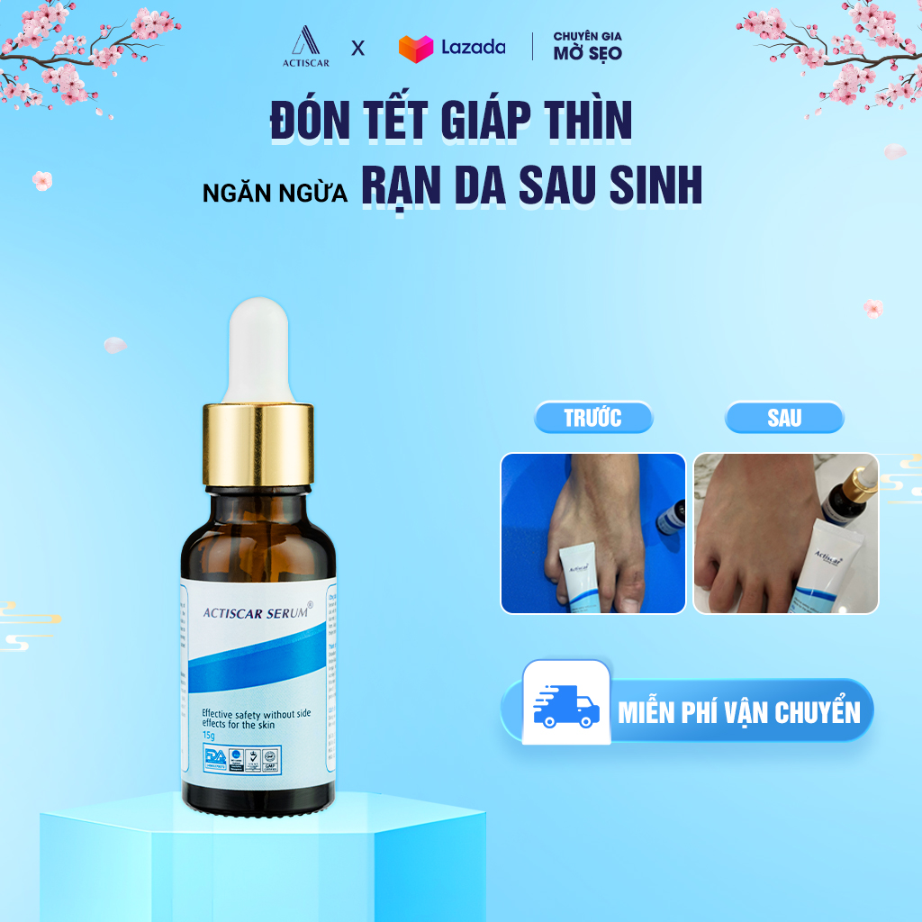 Serum xoá sẹo actiscar serum làm mờ sẹo thâm, sẹo lồi, rỗ chính hãng