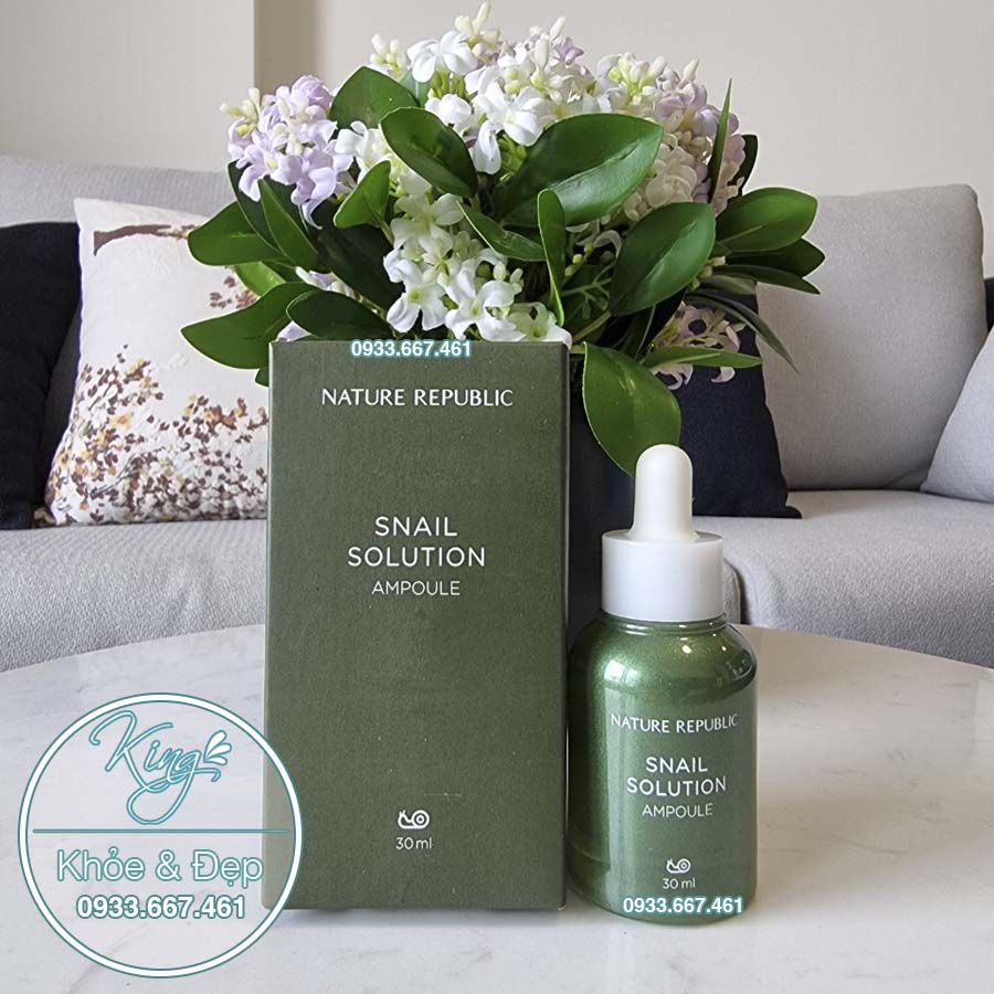 Tinh Chất Nature Republic Snail Solution Ampoule