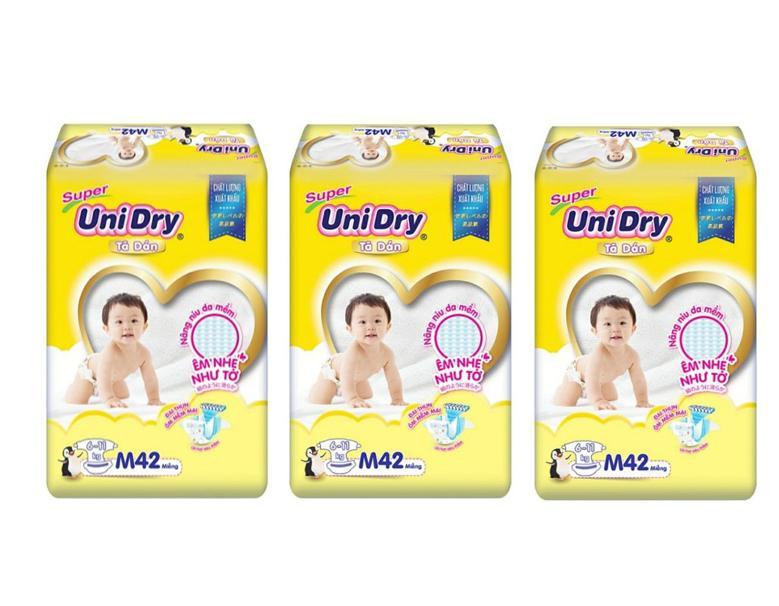 Combo 3 Bịch Tả Dán Unidry MẪU MỚI S48 - M42 - L38 - XL34 Miếng