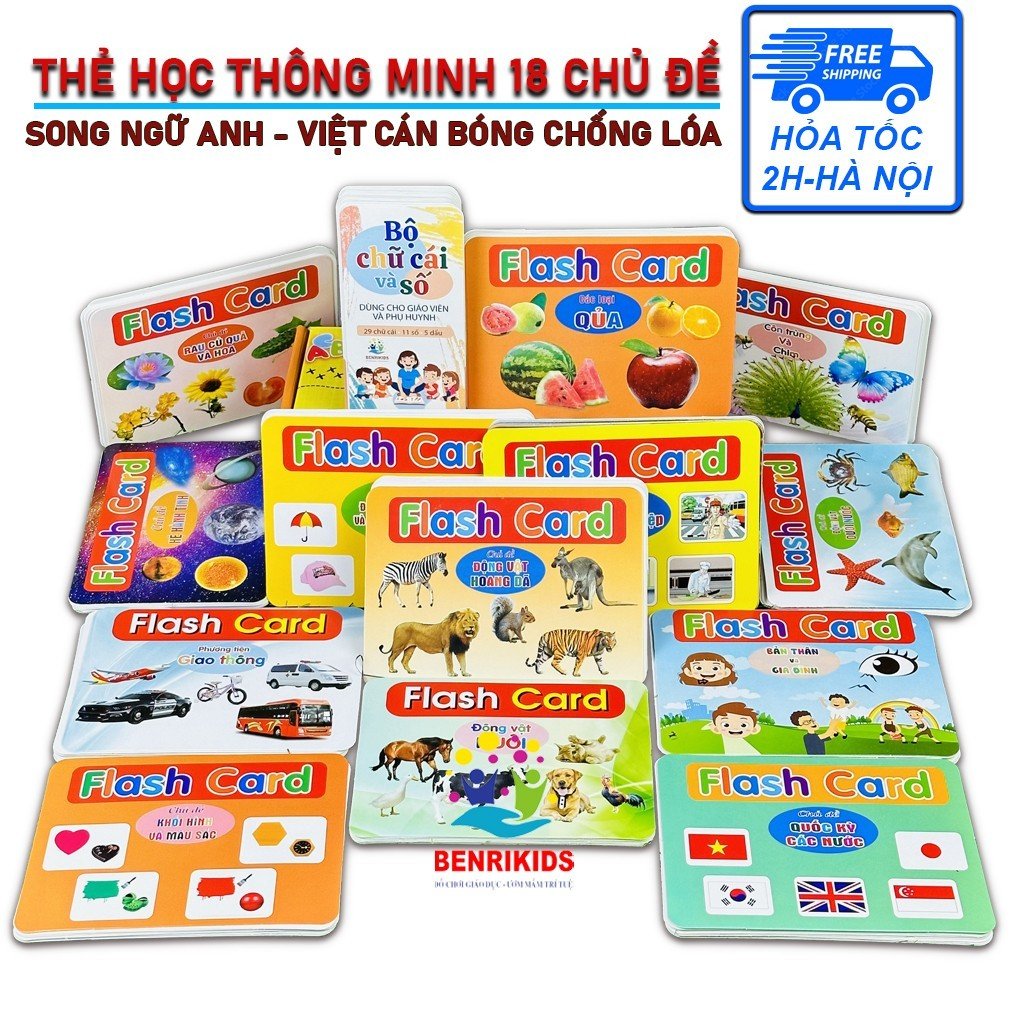 Benrikids perfect letter and number learning card 18 theme cards benrikids