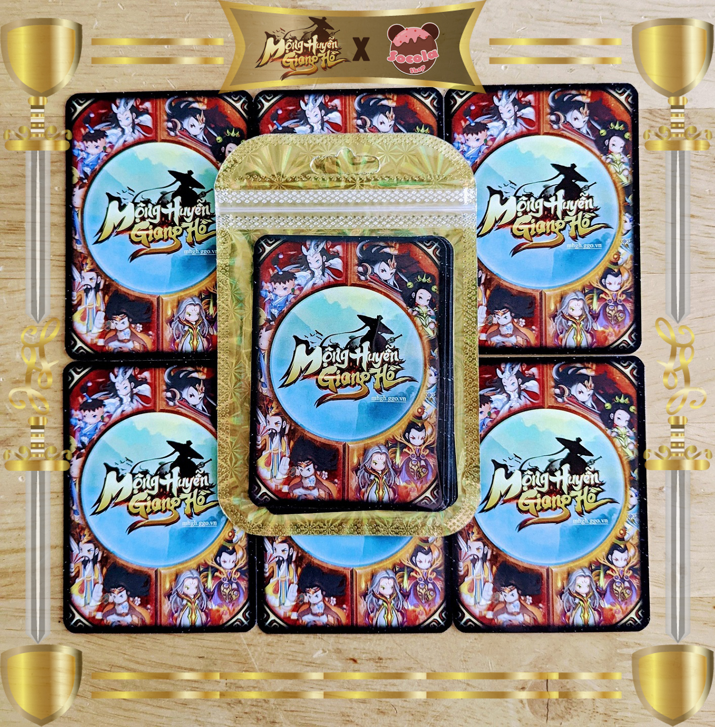 Set 6 thẻ bài game Mộng Huyễn Giang Hồ, mở thẻ tướng ngẫu nhiên, không trùng🔥🔥🔥