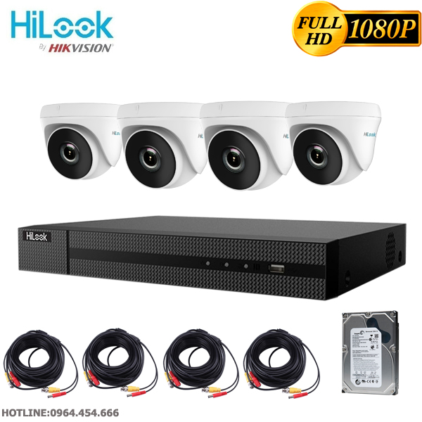Bộ camera giám sát hilook full hd 1080p – trọn bộ camera quan sát đầy đủ phụ kiện lắp đặt