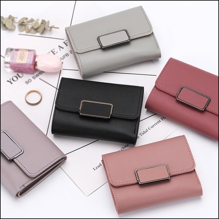 [RẺ VÔ ĐỊCH] Ví Nữ Mini Ngắn Cầm Tay Phong Cách Hàn Quốc Siêu Kute Chất Liệu Cao Cấp Mềm Mại