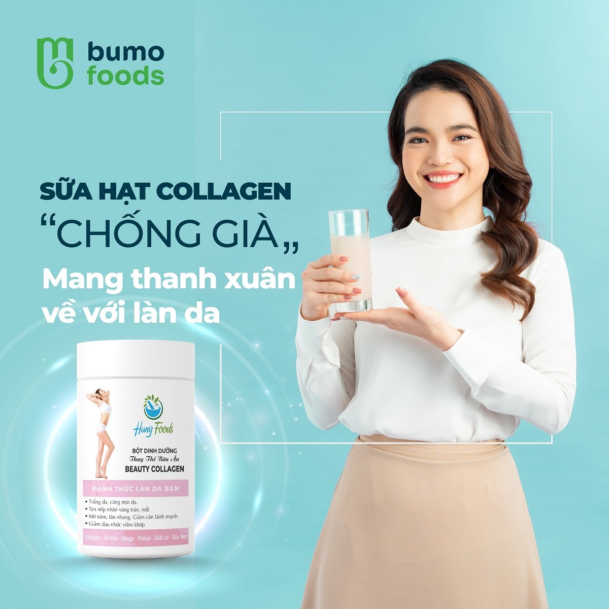 Bột sữa hạt dinh dưỡng Beauty Collagen (500gram)