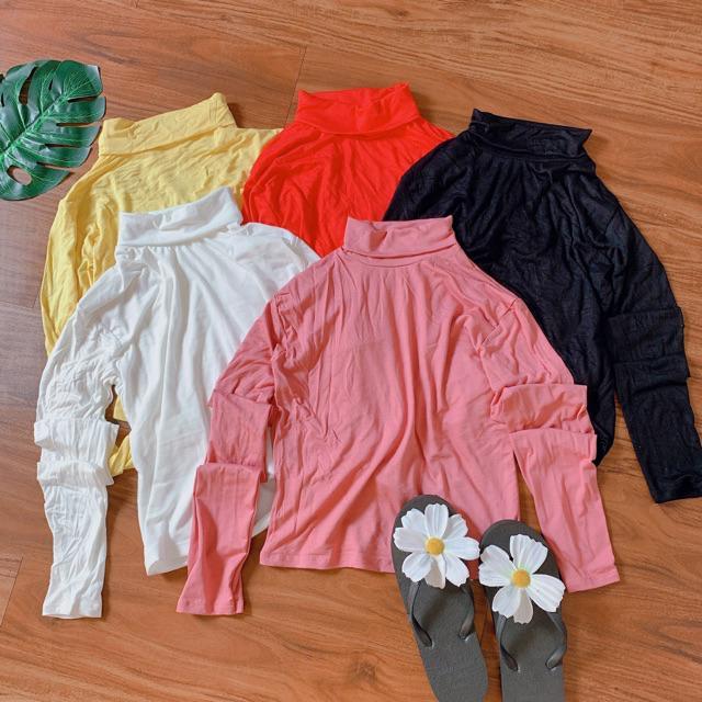 ÁO CỔ LỌ - ÁO DÀI TAY - mua hóa đơn trên 300k được tặng 1 phần quà từ shop CAROTSHOP