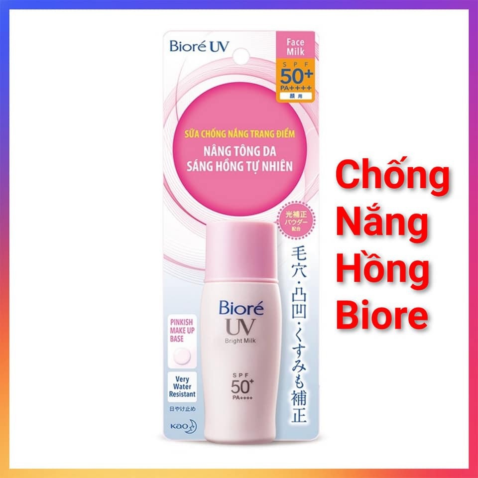 Kem Chống Nắng Biore Bright Face Milk SPF 50  30ml