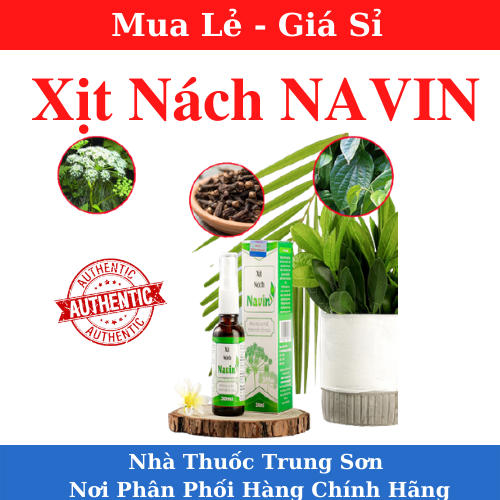 Xịt Nách Navin - Hết mùi dứt điểm - Khô thoáng vùng da dưới cánh tay -TS001