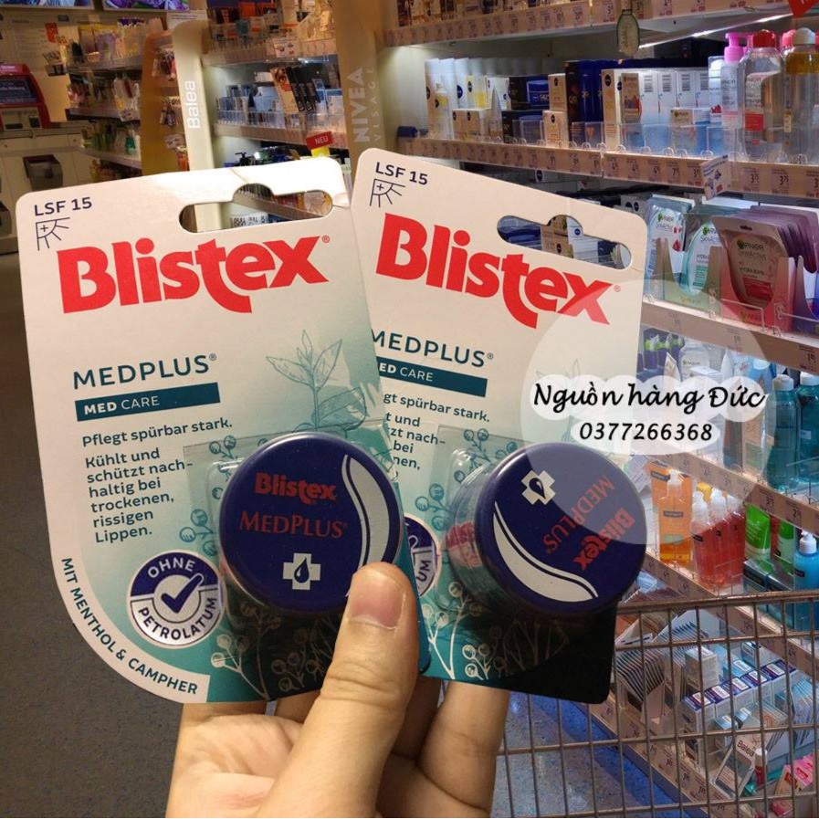 SON SÁP DƯỠNG MÔI BLISTEX MEDPLUS ĐỨC - NGUỒN HÀNG ĐỨC XÁCH TAY