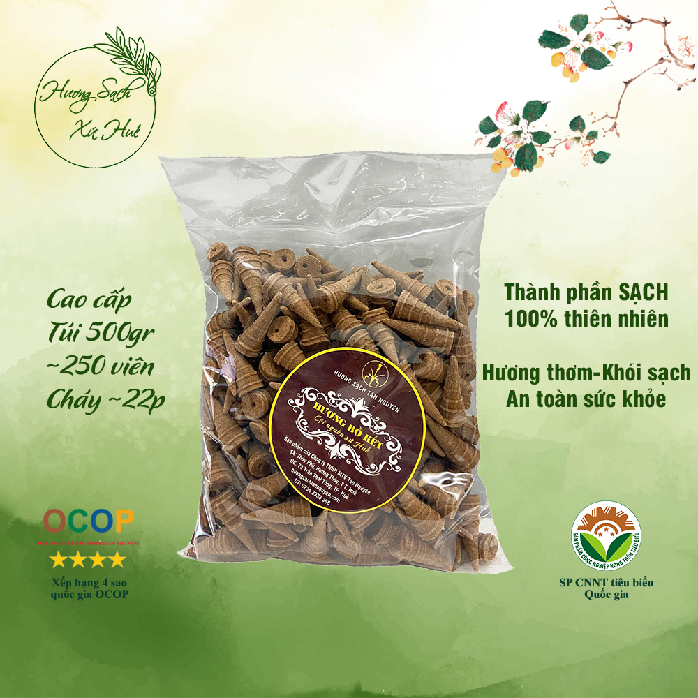 Nụ bồ kết Tân Nguyên, xông nhà đuổi muỗi, nụ tháp bồ kết loại túi 500g an toàn tự nhiên, thanh lọc không khí mang lại tài lộc