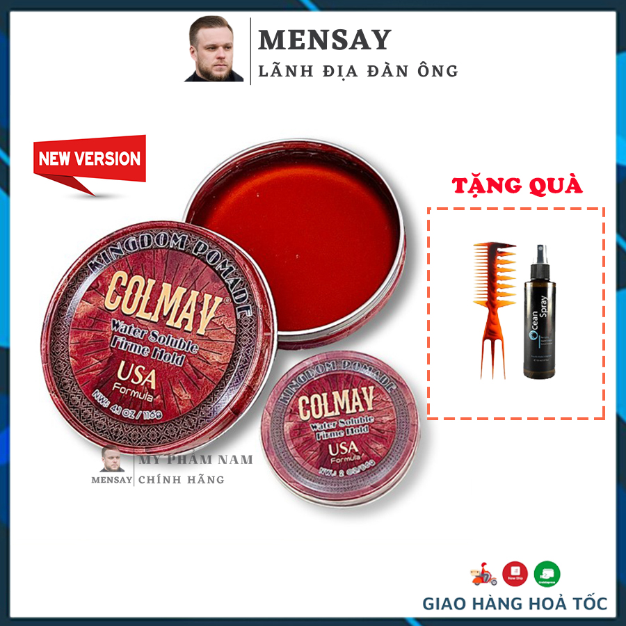Sáp vuốt tóc colmav pomade gốc nước - chính hãng 100% colmav