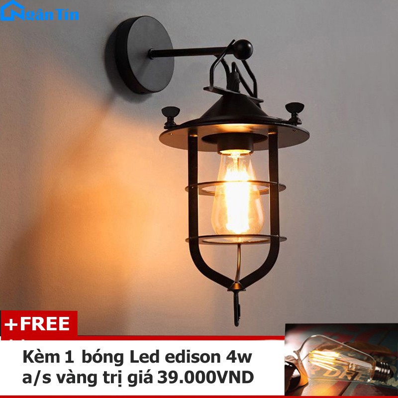 Đèn led treo tường gắn tường trong nhà cầu thang e27 220v vt20 ngân tin