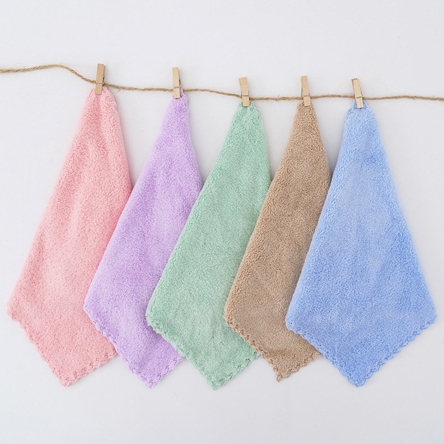 Khăn mặt lông cừu,mềm mại xinh xắn 25*25cm g013