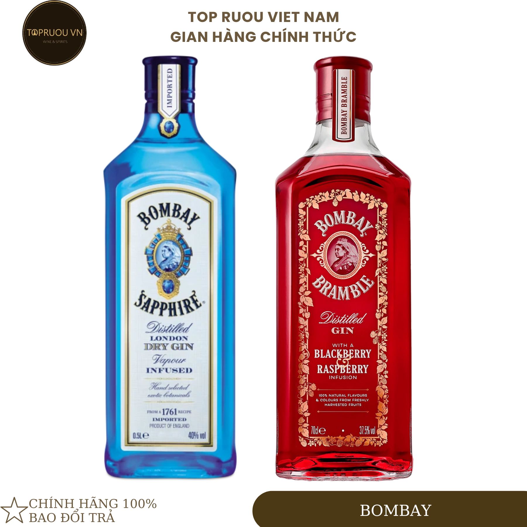 [Top Rượu VN] Rượu Gin Bombay Sapphire - Bramble [Chính Hãng]