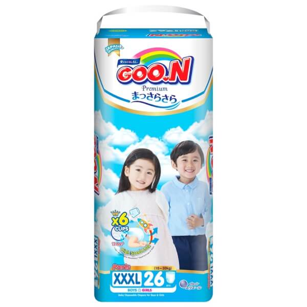 Bỉm tã quần Goon Premium size XXXL26 miếng
