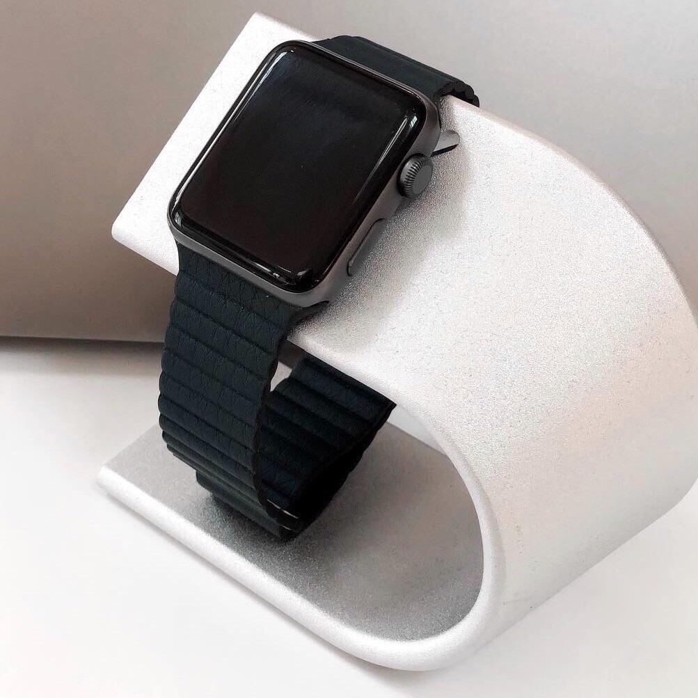 Dây Leather Loop Đồng Hồ Apple Watch Black (không kèm mặt đồng hồ)