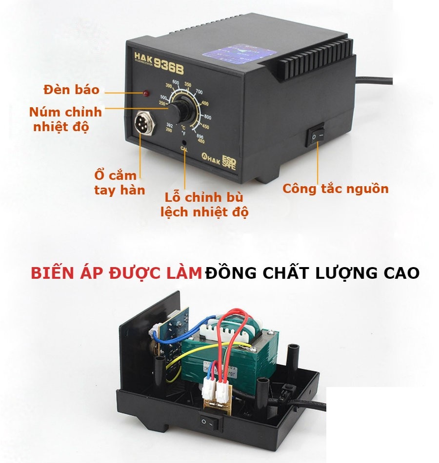 Trạm hàn thiếc hakko 936b
