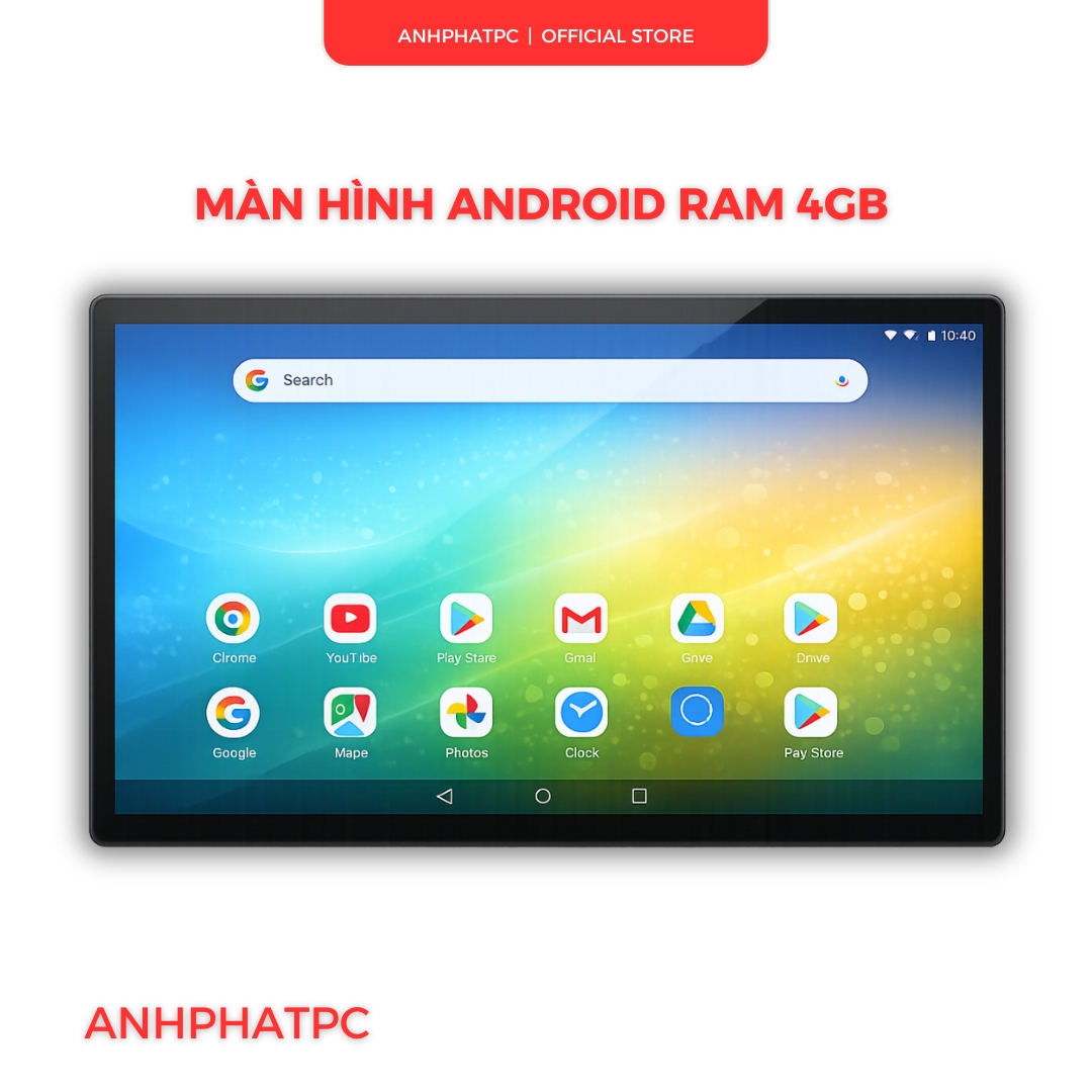 15.6 Inch Android Tablet – Large Screen, Convenient Arm Mount, Smart Voice Control