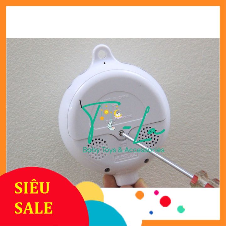 Hộp nhạc đồ chơi chạy pin tự xoay, 35 bài hát ru không lời