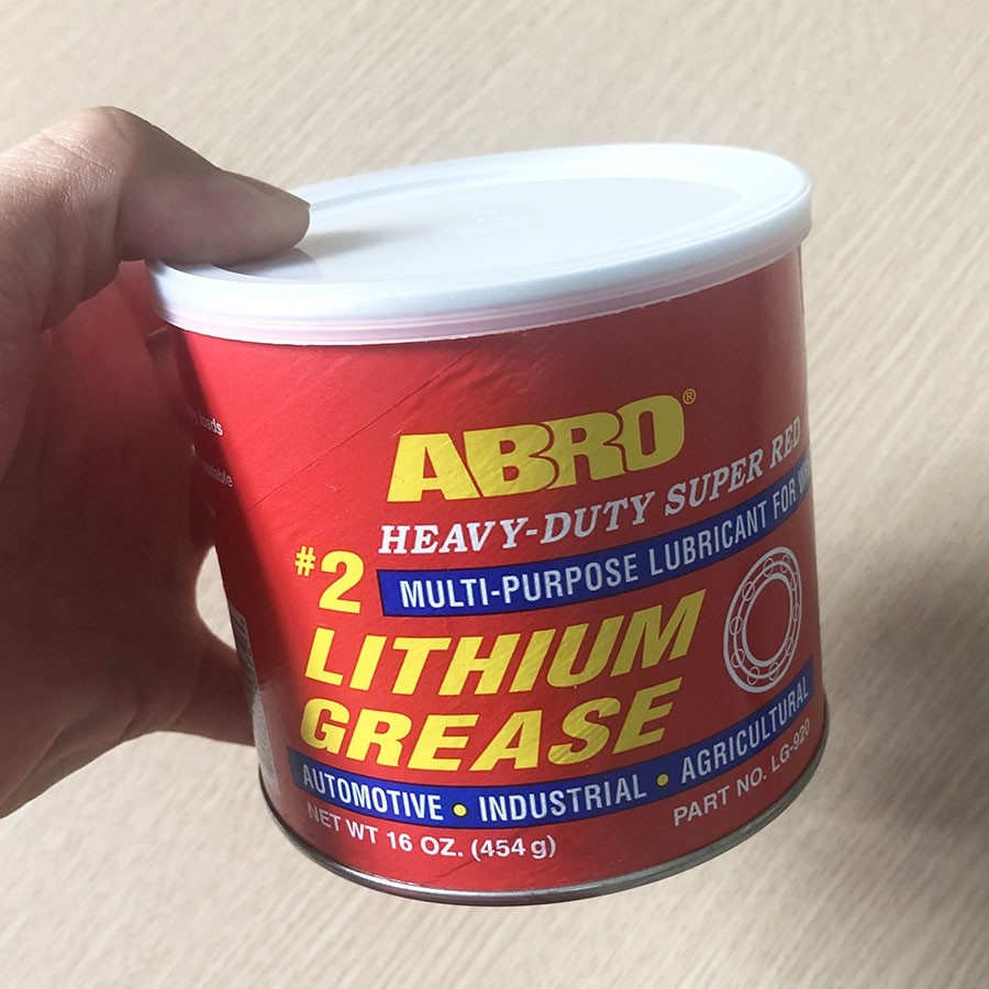 Mỡ bò abro super red lithium grease đỏ