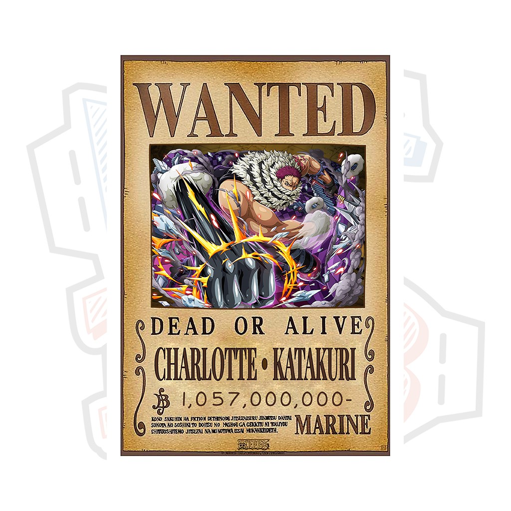 Poster truy nã Caesar Clown - One Piece | Lazada.vn