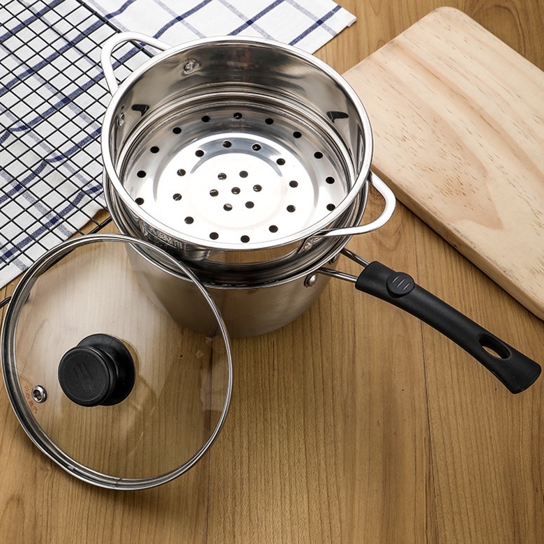 Xửng hấp đồ ăn inox 304 size mini 16cm