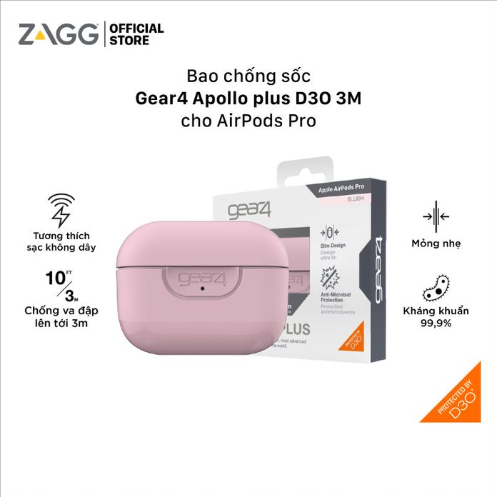 Bao chống sốc GEAR4 Apollo Plus-D3O dành cho Airpod Pro